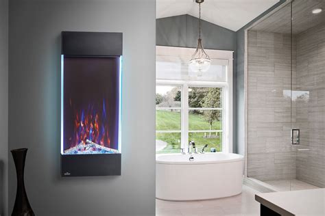 vertical electric fireplace canada
